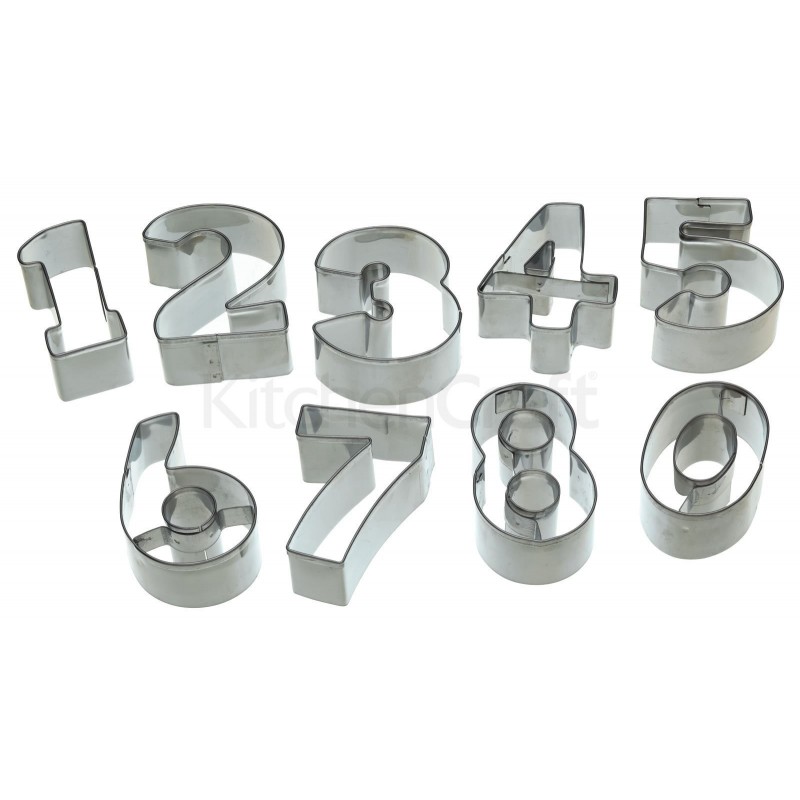 Number Cutter medium, 9 pieces