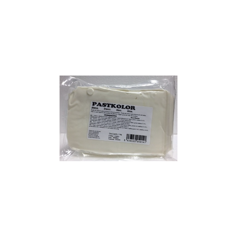 PastKolor - Pâte à sucre PastKolor blanc 1 kg