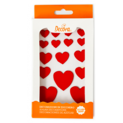 Decora - Coeurs rouges en...