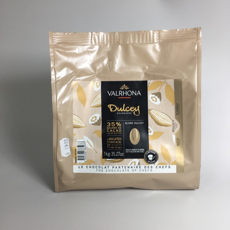 Valrhona Dulcey Blond Melting Chocolate (35%), 1kg