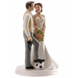 Cake tag: football wedding - CakesDecor