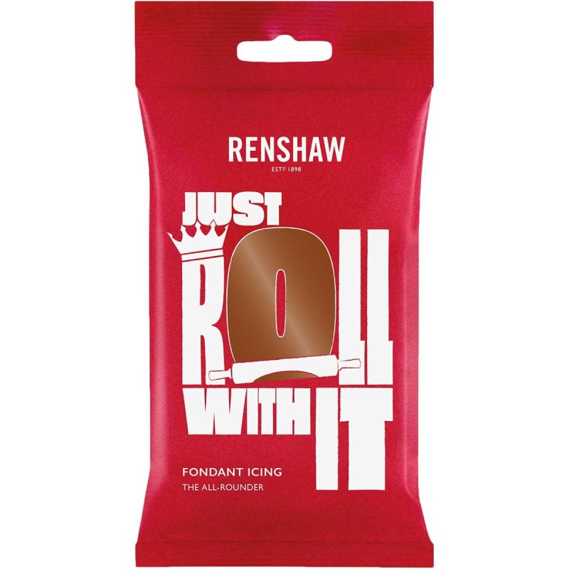 Renshaw - pâte à sucre brun (marron) foncé, 250 g